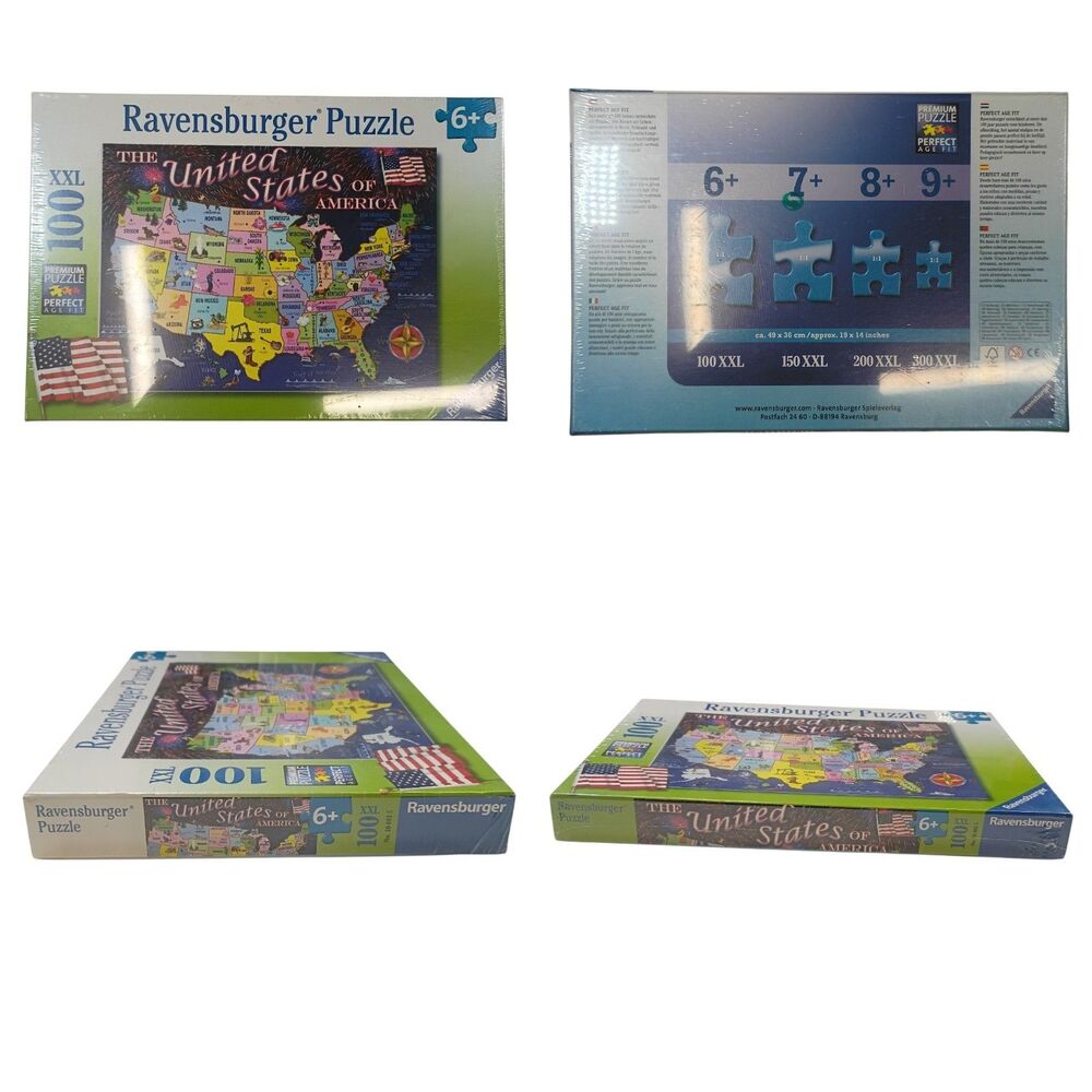 NEW Ravensburger Educational USA Map Puzzle (100 XXL Pieces)
